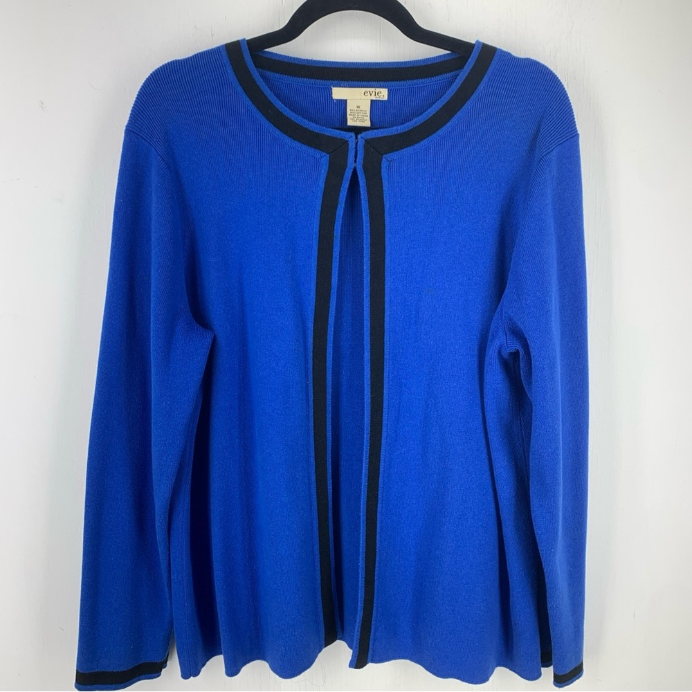 Evie Womens 1X Cardigan Sweater Professional Academia Preppy Office